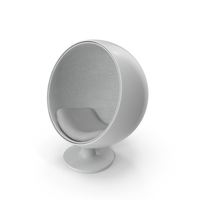 Ball Chair White Plastic PNG & PSD Images