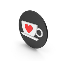 Circular Heart Cup Icon PNG & PSD Images