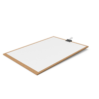 Cardboard Clipboard With White Sheet PNG & PSD Images