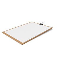 Cork Clipboard With White Sheet PNG & PSD Images