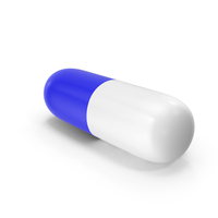 Blue And White Pill PNG & PSD Images