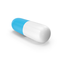 Light Blue And White Pill PNG & PSD Images