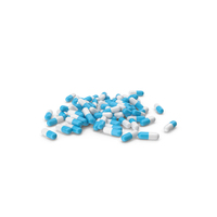 Light Blue And White Capsules PNG & PSD Images