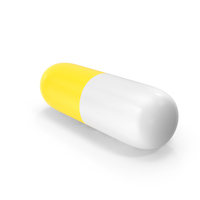 Yellow And White Pill PNG & PSD Images