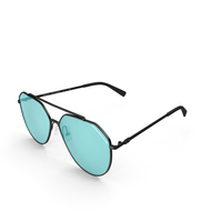 AE AX2023S Turquoise And Black Sunglasses PNG & PSD Images