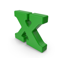 Green Lowercase Letter X PNG & PSD Images