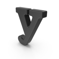 Black Lowercase Letter Y PNG & PSD Images