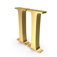 Golden Roman Number II PNG & PSD Images
