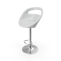 Bar Stool White Plastic PNG & PSD Images