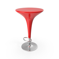 Bar Stool Red Plastic PNG & PSD Images
