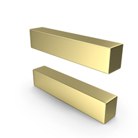 Golden Equal To Sign PNG & PSD Images