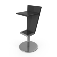 Bar Stool Black Plastic PNG & PSD Images
