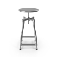 Bar Stool Chrome Metal PNG & PSD Images