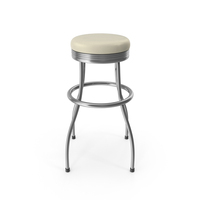 Bar Stool Cream Leather PNG & PSD Images