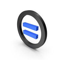 Circular Blue & Black Equal To Symbol PNG & PSD Images