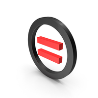 Circular Red & Black Equal To Sign PNG & PSD Images