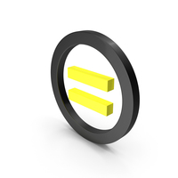 Circular Yellow And Black Equal To Sign PNG & PSD Images