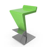 Bar Stool Green Plastic PNG & PSD Images