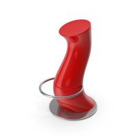 Bar Stool Red Plastic PNG & PSD Images