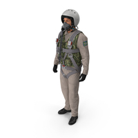Russian Jet Fighter Pilot Standing PNG & PSD Images