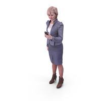 Businesswoman Checking Her Phone PNG & PSD Images