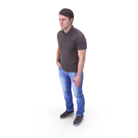 Tim Casual Standing - 3D Human Model PNG & PSD Images