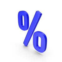 Blue Percentage Sign PNG & PSD Images