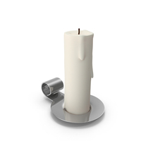 Candlestick with Candle PNG & PSD Images