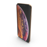 Apple iPhone XS Max Gold PNG & PSD Images