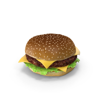 Burger Cheeseburger Hamburger High detail realistic meat PNG & PSD Images
