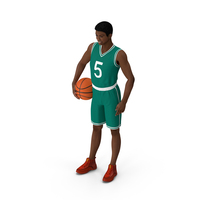 Teenager Basketball Player Standing Pose PNG & PSD Images