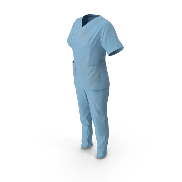 Female Surgeon Dress with Blood PNG & PSD Images