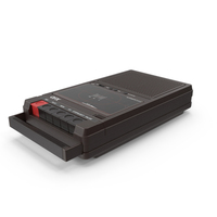 QFX RETRO 39 Shoebox Tape Recorder Brown PNG & PSD Images