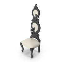 Diva Rocker Glam_BAROQUE HIGH BACK CHAIR PNG & PSD Images