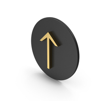 Icon Arrow Up Gold PNG & PSD Images