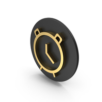 Gold Clock Icon PNG & PSD Images
