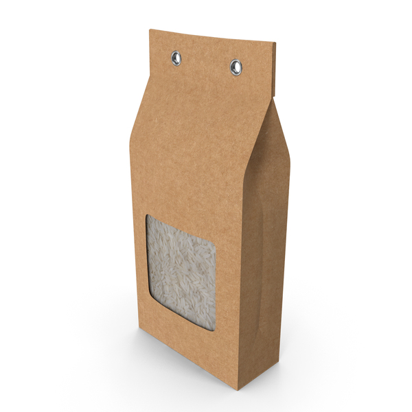 Paper Bag With Jasmine Rice PNG & PSD Images