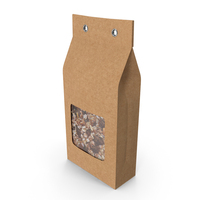 Kraft Paper Bag with Muesli PNG & PSD Images
