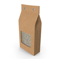 Kraft Paper Bag with Muesli PNG & PSD Images