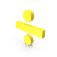 Yellow Division Symbol PNG & PSD Images