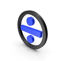 Circular Blue & Black Division Symbol PNG & PSD Images