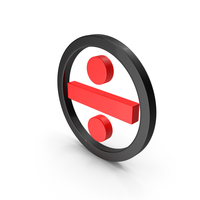 Circular Red & Black Division Sign PNG & PSD Images