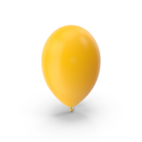 黄色气球PNG和PSD图像