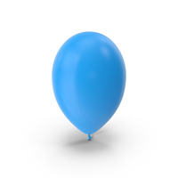 蓝色气球PNG和PSD图像