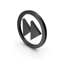 Black Circular Fast Forward Icon PNG & PSD Images