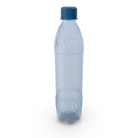 Plastic Water Bottle Blue PNG & PSD Images