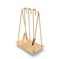 Port Fireplace Tools Brass PNG & PSD Images