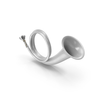 Silver Plated Hunting Horn PNG & PSD Images