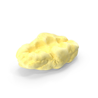 Yellow Chewed Bubble Gum with Teeth Marks PNG & PSD Images