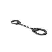 Standard Chain Handcuffs Black Metal PNG & PSD Images